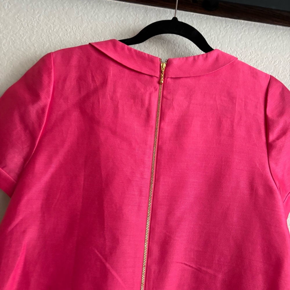 ❗️FINAL❗️Kate Spade Short Sleeve Pink Dress with Gold Accents 8 - Picture 3 of 10